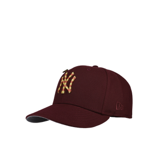 New York Yankees 2000 World Series Champions Burgundy Metallic 59Fifty Fitted Hat
