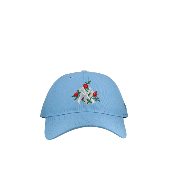 New York Yankees Premium New Era 9Twenty Sky Blue Roses Adjustable Hat