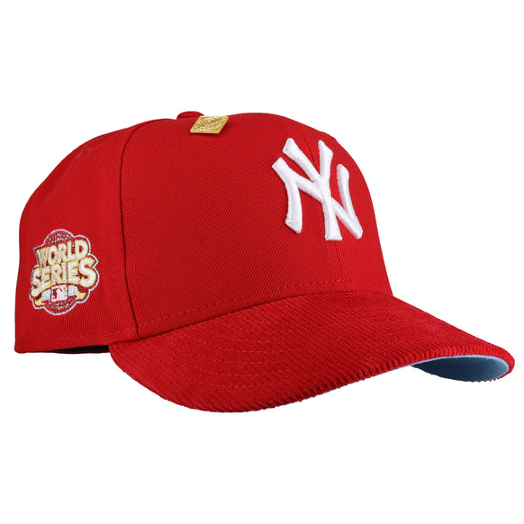 New York Yankees 2009 World Series Red/Corduroy Metallic 59Fifty Fitted Hat
