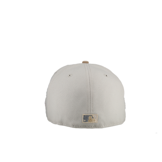 New York Yankees 2000 WS Champs Almond Latte Metallic 59Fifty Fitted Hat