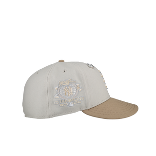 New York Yankees 2000 WS Champs Almond Latte Metallic 59Fifty Fitted Hat