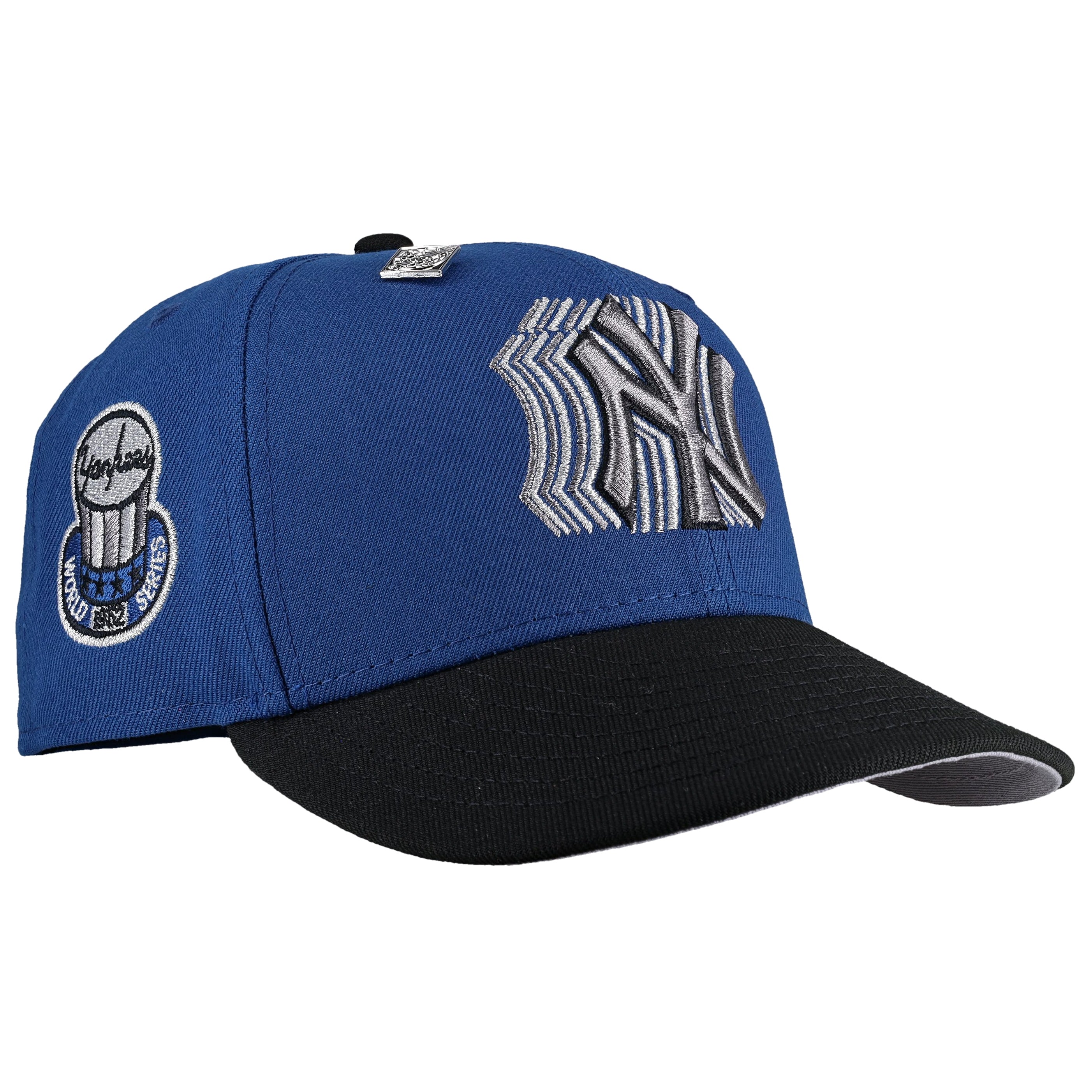 New York Yankees Trippy 1952 World Series Blue Metallic 59Fifty Fitted Hat