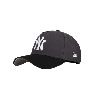 New York Yankees 9Forty A Frame Snapback Hat (Graphite/Black)