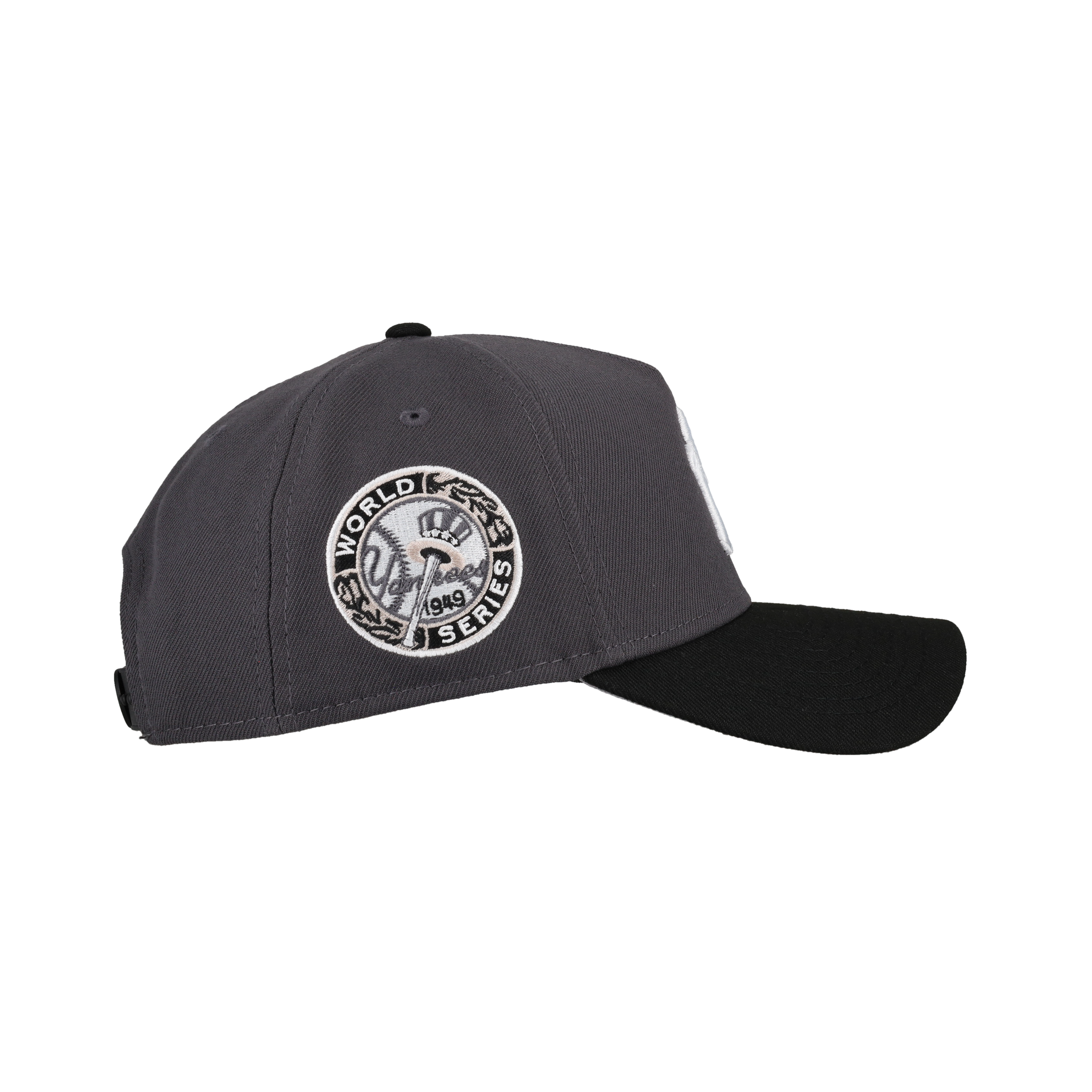New York Yankees 9Forty A Frame Snapback Hat (Graphite/Black)