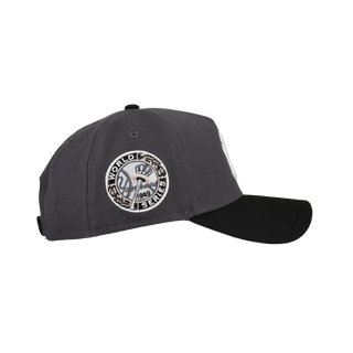 New York Yankees 9Forty A Frame Snapback Hat (Graphite/Black)