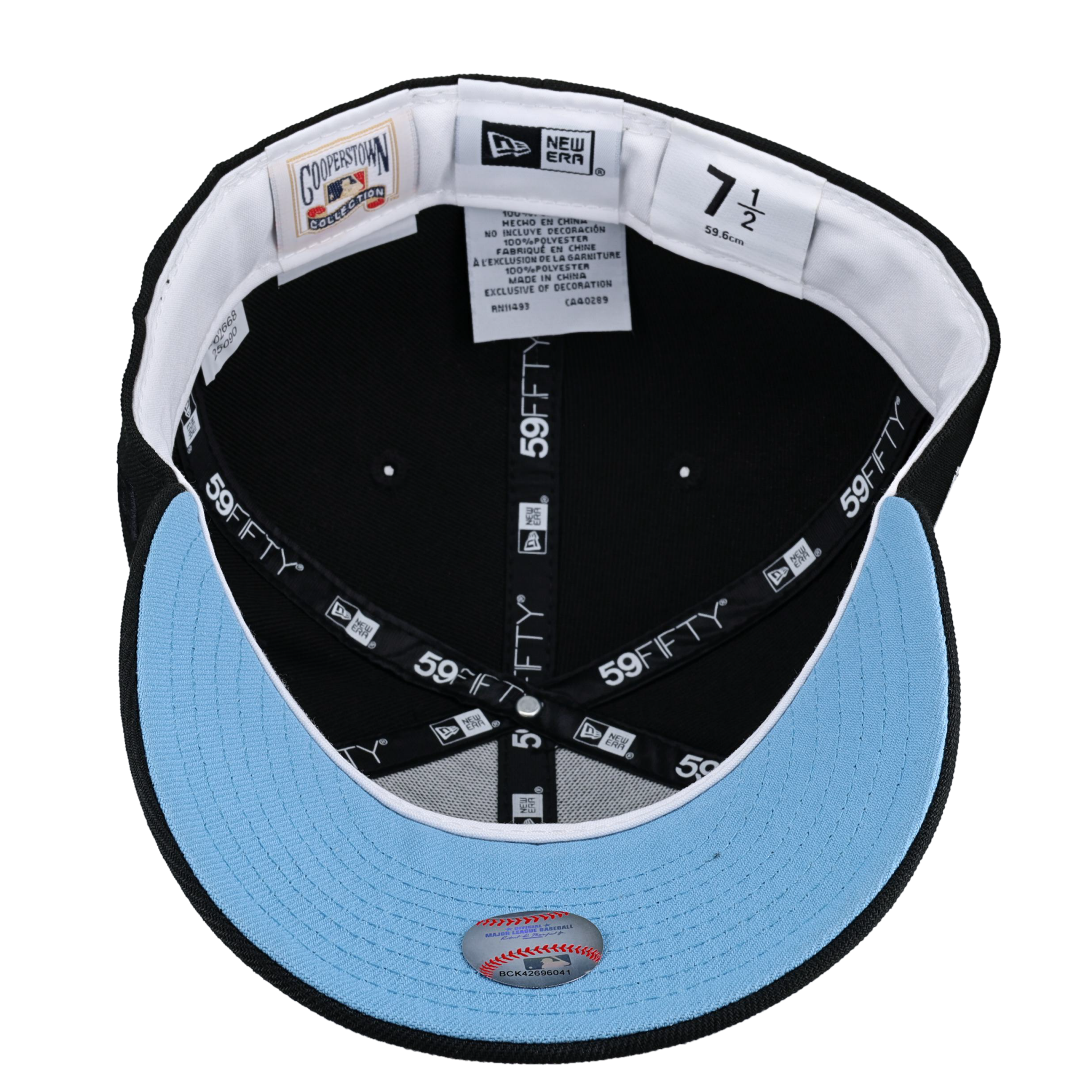 New York Yankees 1999 World Series Black / Light Blue 59Fifty Fitted Hat