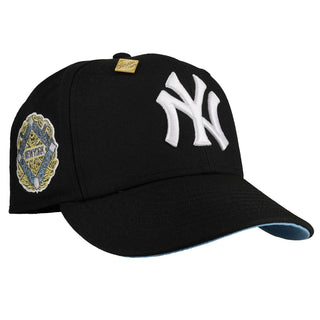 New York Yankees 1939 World Series Black Gold Metallic Script 59Fifty Fitted Hat