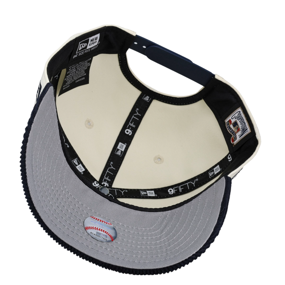New York Yankees Off White Corduroy 9Fifty A Frame Snapback Hat