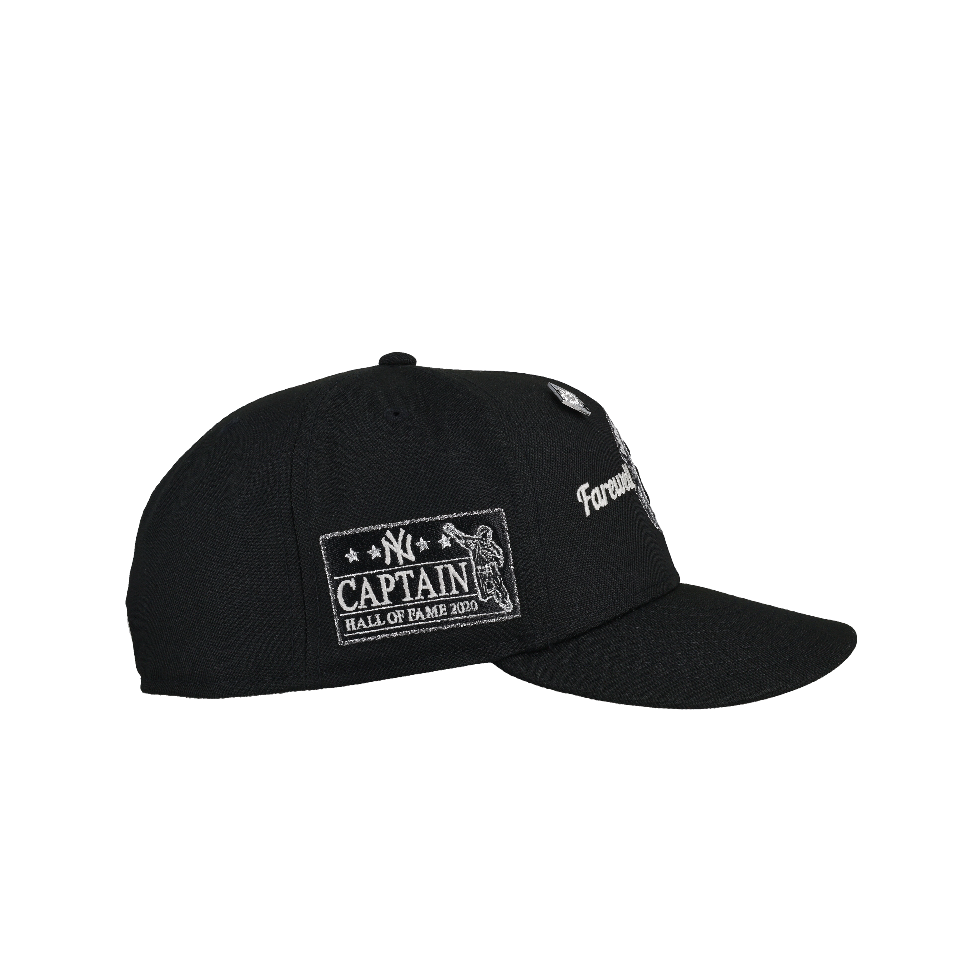 New York Yankees Jeter Farewell Captain 2020 HOF Metallic 59Fifty Fitted Hat