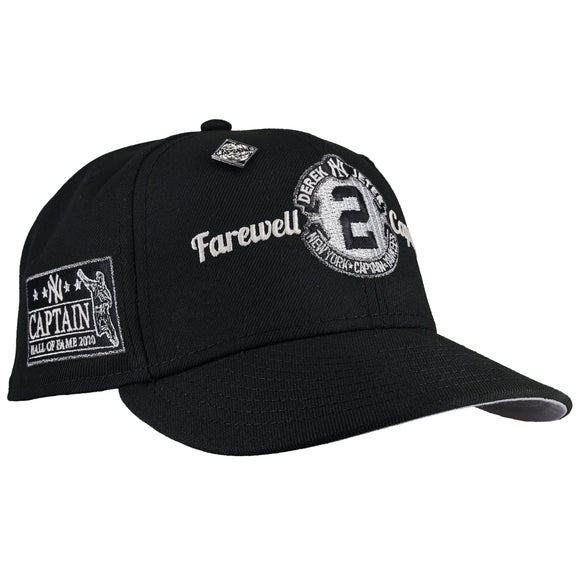 New York Yankees Jeter Farewell Captain 2020 HOF Metallic 59Fifty Fitted Hat