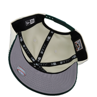 New York Yankees Green Off White Corduroy 9Fifty A Frame Snapback Hat