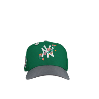 New York Yankees 1998 WS Green Floral Metallic 59Fifty Fitted Hat