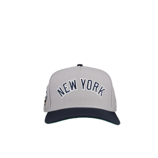 New York Yankees 1998 WS Script 9Fifty A Frame Snapback Hat (Away Jersey)