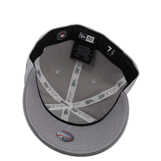 New York Yankees Derek Jeter Cool Grey Metallic Script 59Fifty Fitted Hat