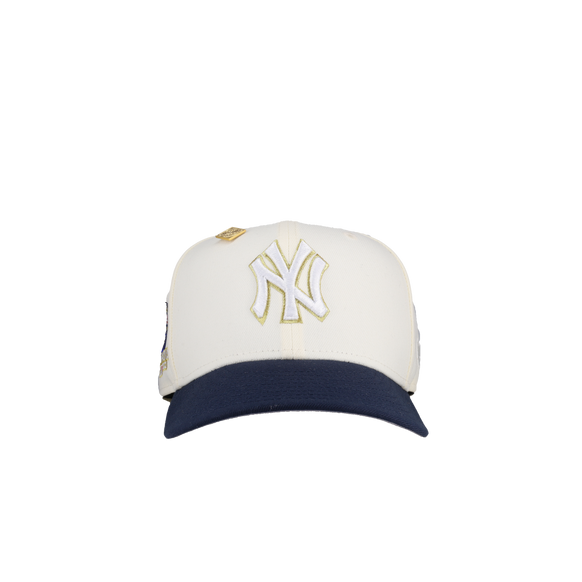 New York Yankees 2000 World Series Champs Off White/Navy Metallic 59Fifty Fitted Hat