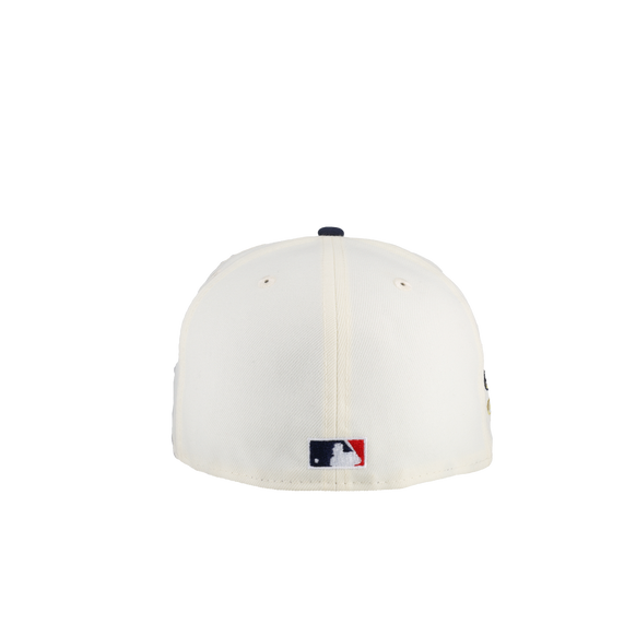 New York Yankees 2000 World Series Champs Off White/Navy Metallic 59Fifty Fitted Hat