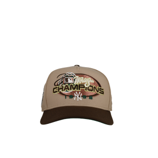 New York Yankees 1998 WS Champs Tan 9Fifty A Frame Snapback Hat