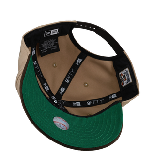 New York Yankees 1998 WS Champs Tan 9Fifty A Frame Snapback Hat