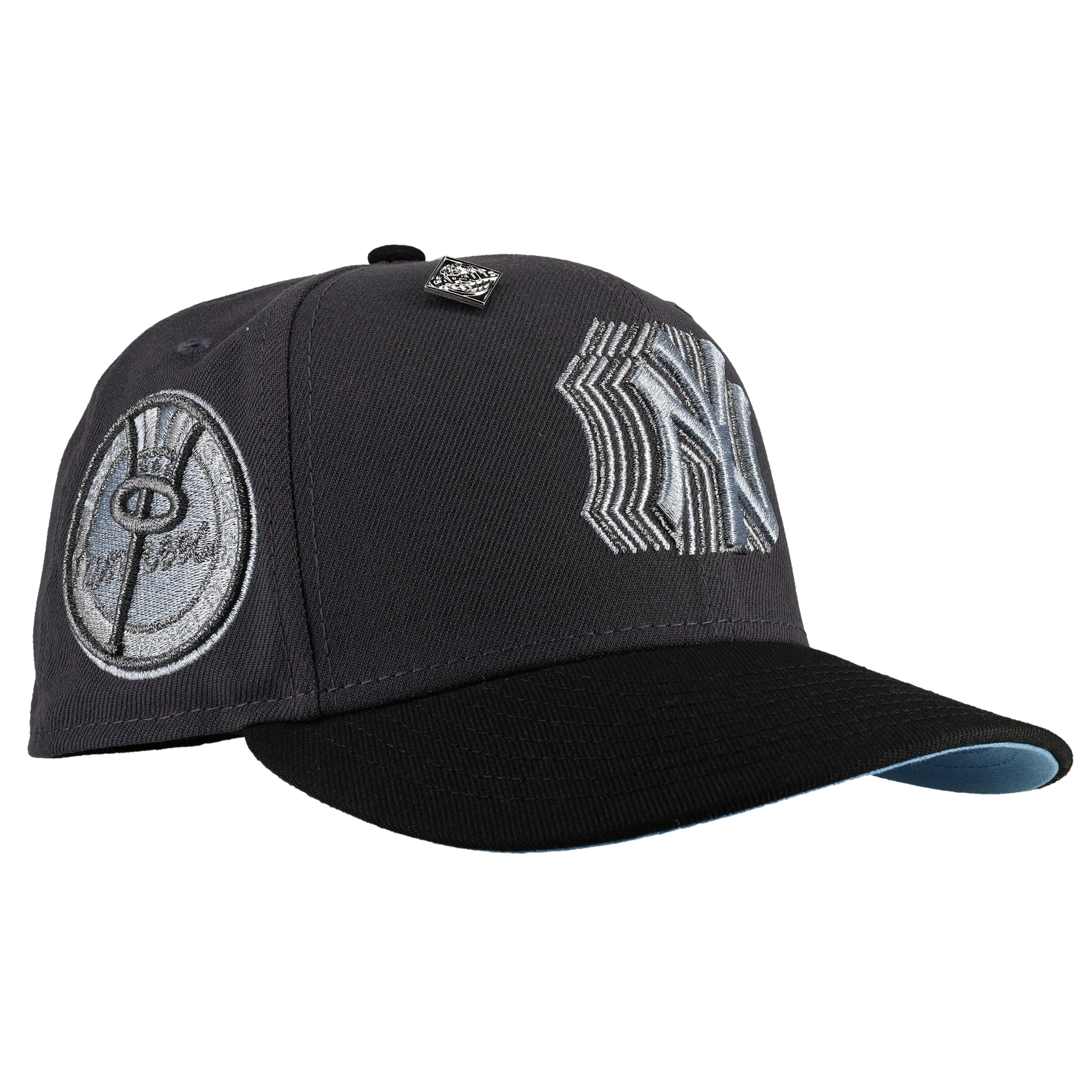 New York Yankees Trippy 1962 WS Metallic Graphite/Black 59Fifty Fitted Hat