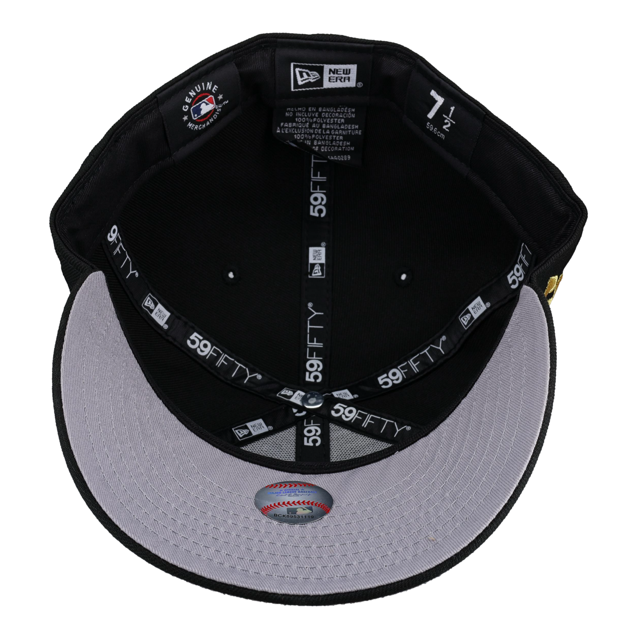 New York Yankees USA Black Metallic Fireworks 59Fifty Fitted Hat