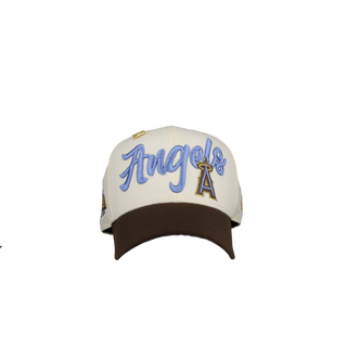 Anaheim Angels Chrome/Walnut Script 59Fifty Fitted Hat