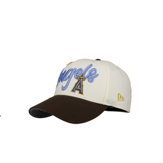 Anaheim Angels Chrome/Walnut Script 59Fifty Fitted Hat