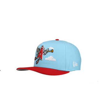 Anaheim Angels Light Blue/Red Cartoon 9Fifty A Frame Snapback Hat