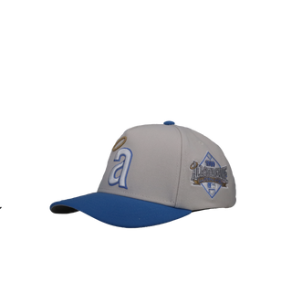 California Angels 1989 ASG Off White/Blue Metallic Mitchell & Ness A Frame Snapback Hat