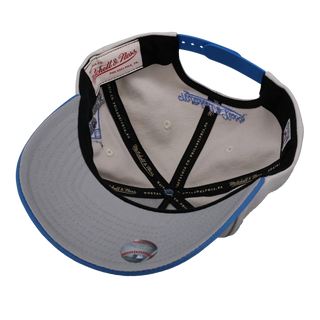 California Angels 1989 ASG Off White/Blue Metallic Mitchell & Ness A Frame Snapback Hat