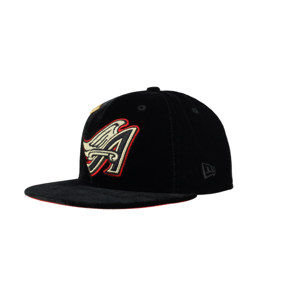 Anaheim Angels Velvet 50th Season Patch 59Fifty Fitted Hat