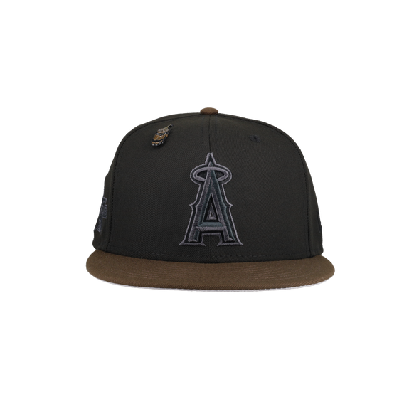 Anaheim Angels Walnut Blackout Collection 2010 All Star Game 59Fifty Fitted Hat (RESTOCK)