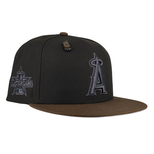 Anaheim Angels Walnut Blackout Collection 2010 All Star Game 59Fifty Fitted Hat (RESTOCK)