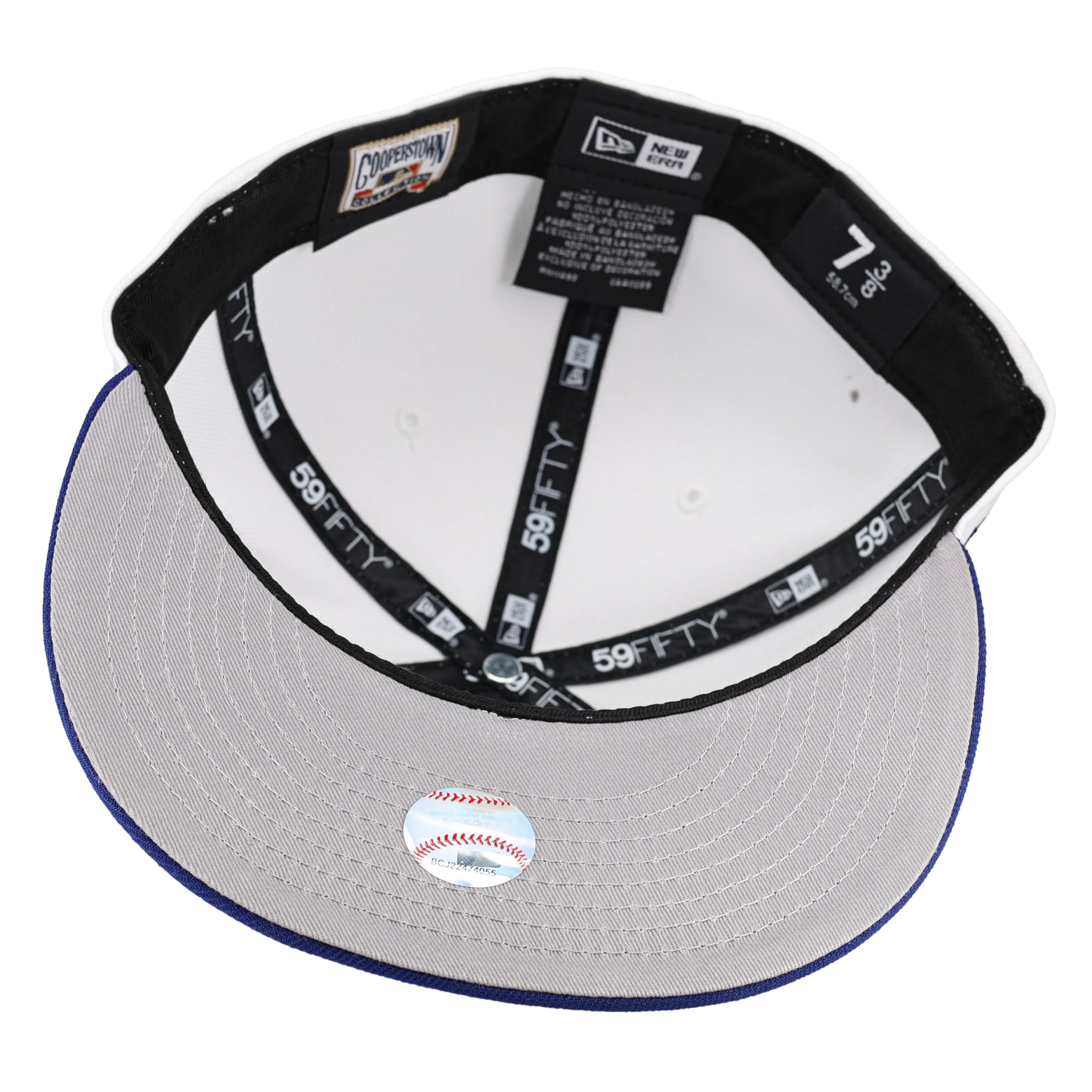 Houston Astros Pure White 25th Silver Anniversary Patch 59Fifty Fitted Hat, side view