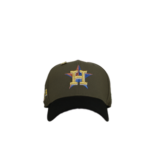 Houston Astros 2005 World Series Metallic Olive 59Fifty Fitted Hat