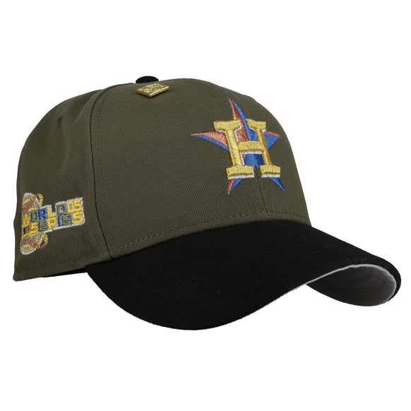 Houston Astros 2005 World Series Metallic Olive 59Fifty Fitted Hat