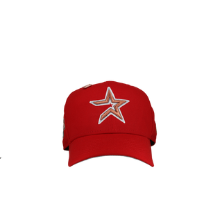 Houston Astros 2005 World Series Red Silver Metallic 59Fifty Fitted Hat