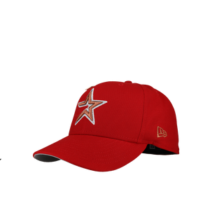 Houston Astros 2005 World Series Red Silver Metallic 59Fifty Fitted Hat