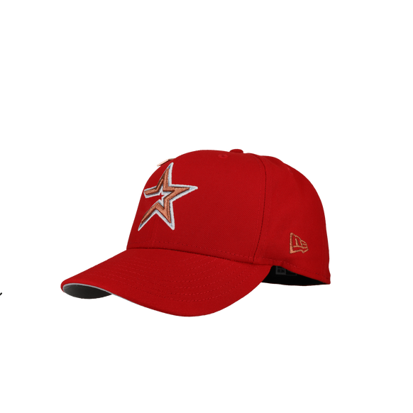 Houston Astros 2005 World Series Red Silver Metallic 59Fifty Fitted Hat