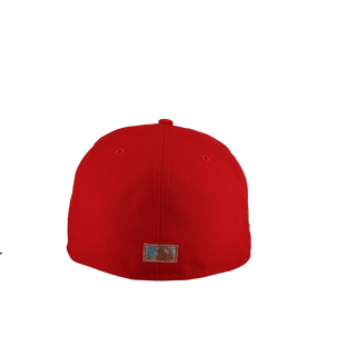 Houston Astros 2005 World Series Red Silver Metallic 59Fifty Fitted Hat