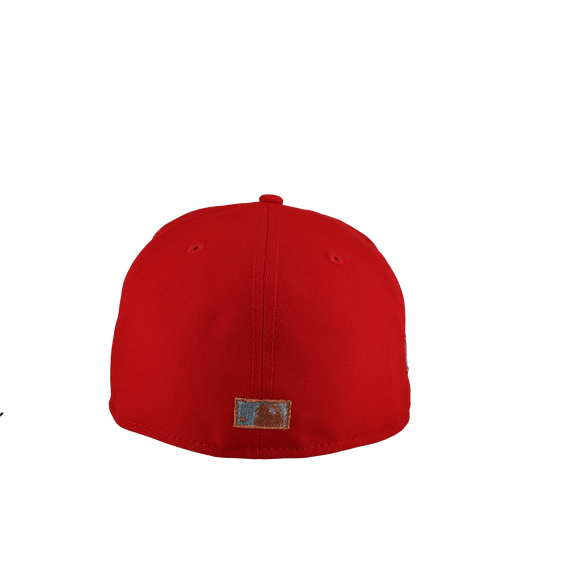 Houston Astros 2005 World Series Red Silver Metallic 59Fifty Fitted Hat