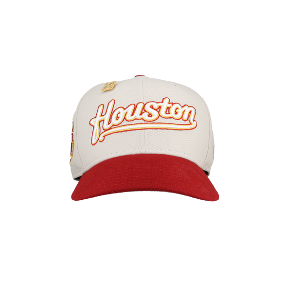 Houston Astros April 4th Collection 40 Years Patch Fitted Hat