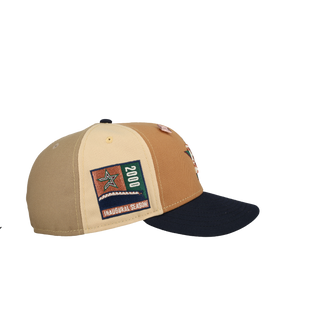 Houston Astros 2000 Inaugural Season Tan/Orange Pinwheel 59Fifty Fitted Hat