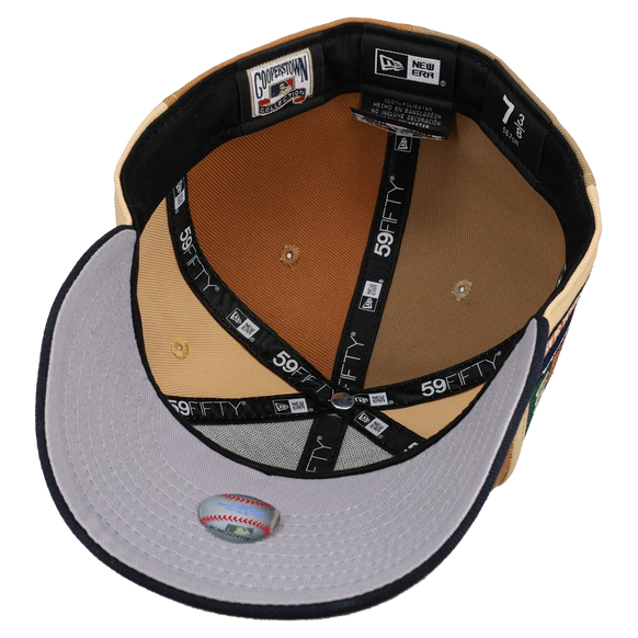 Houston Astros 2000 Inaugural Season Tan/Orange Pinwheel 59Fifty Fitted Hat
