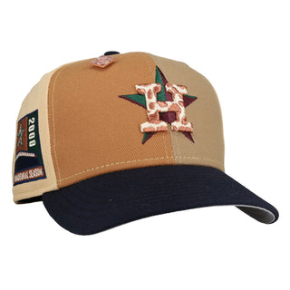 Houston Astros 2000 Inaugural Season Tan/Orange Pinwheel 59Fifty Fitted Hat