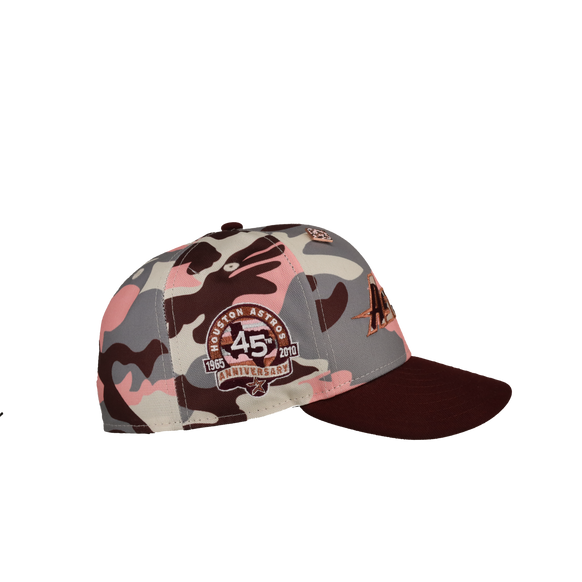 Houston Astros 45th Anniversary Red Camo 59Fifty Fitted Hat, side view
