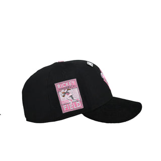 Oakland Athletics Metallic Stomper Black/Pink Rickey Henderson 59Fifty Fitted Hat