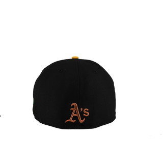Oakland Athletics Rickey Henderson Black Copper Metallic 59Fifty Fitted Hat