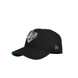 Oakland Athletics Rickey Henderson Black Silver Metallic 59Fifty Fitted Hat