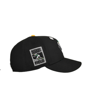 Oakland Athletics Rickey Henderson Black Silver Metallic 59Fifty Fitted Hat