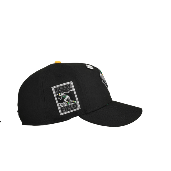 Oakland Athletics Rickey Henderson Black Silver Metallic 59Fifty Fitted Hat